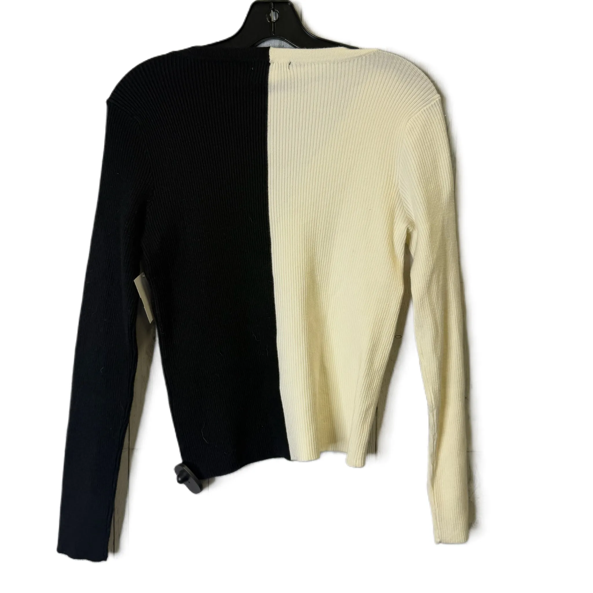 Cardigan By Versona In Black & Cream, Size: S