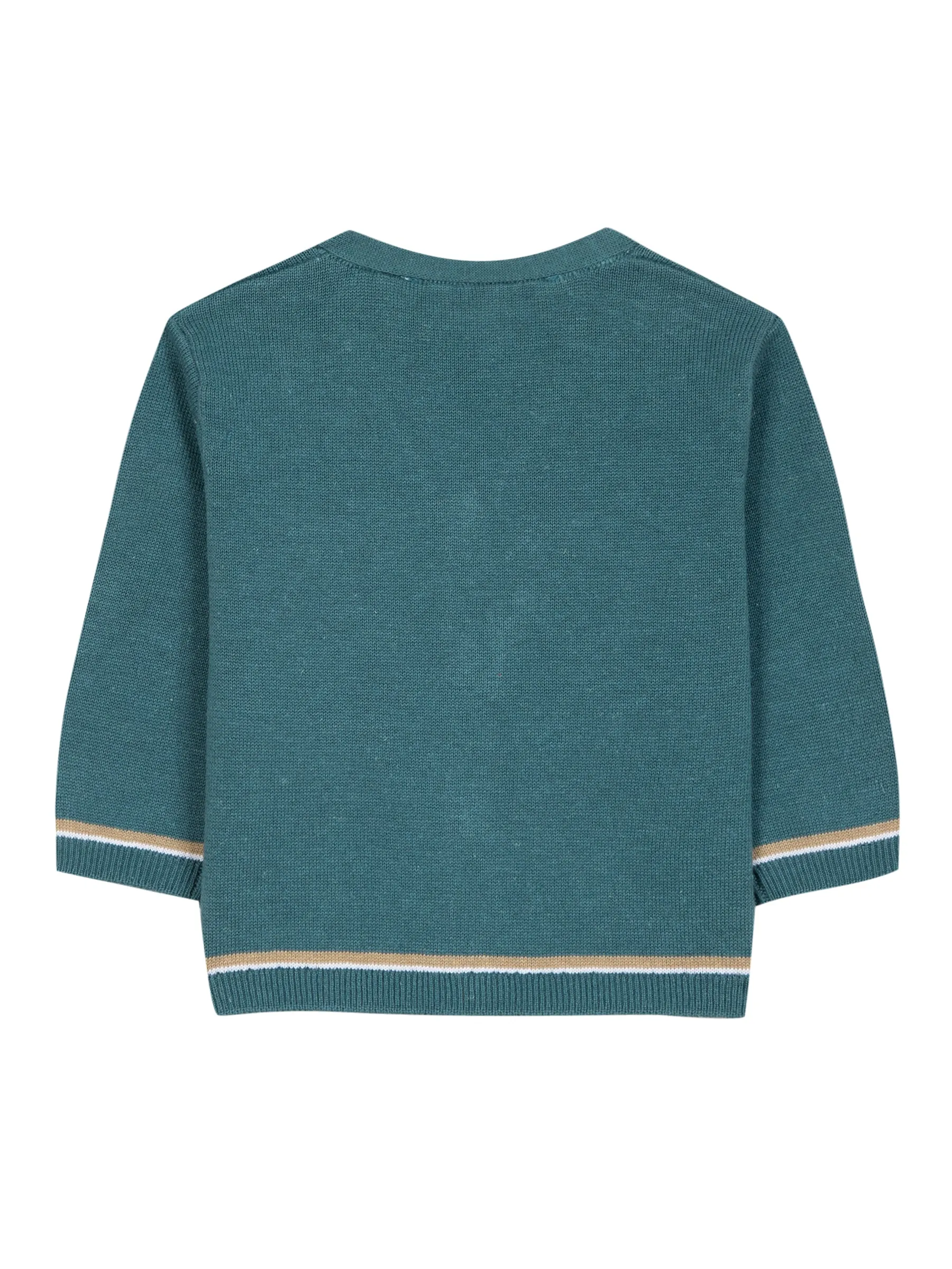 Cardigan - Duck green knit