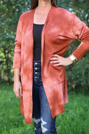 Cardigan In Brick