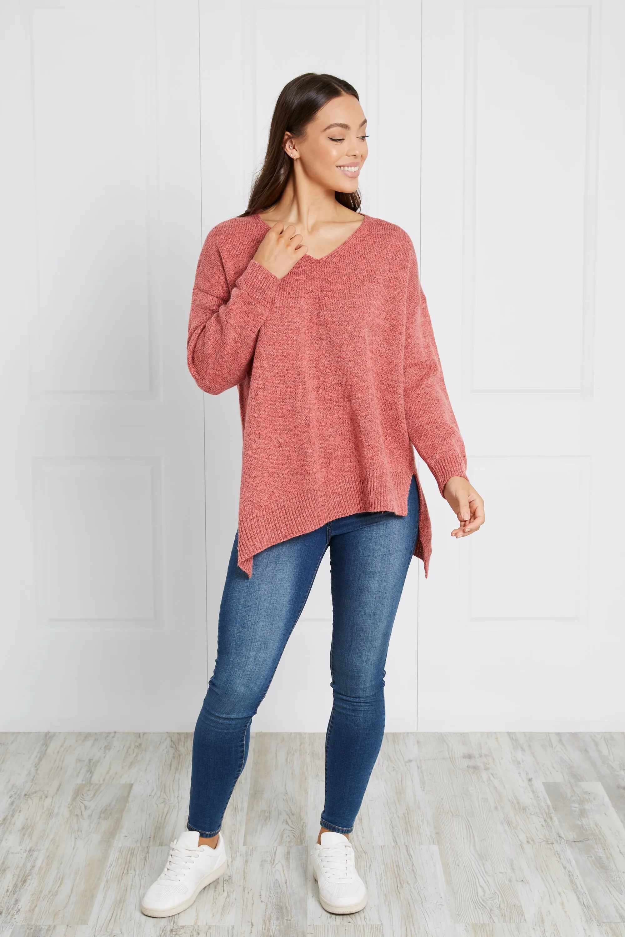 Caroline Morgan Asymetrical Hem Knit