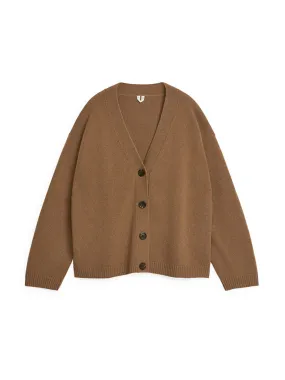 Cashmere-wool cardigan