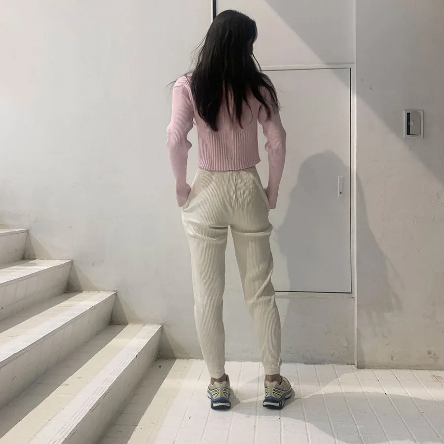 【CFCL/シーエフシーエル】<br>FLUTED CROPPED SHIRT CARDIGAN <br>CF007KE111