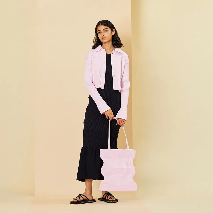 【CFCL/シーエフシーエル】<br>FLUTED CROPPED SHIRT CARDIGAN <br>CF007KE111