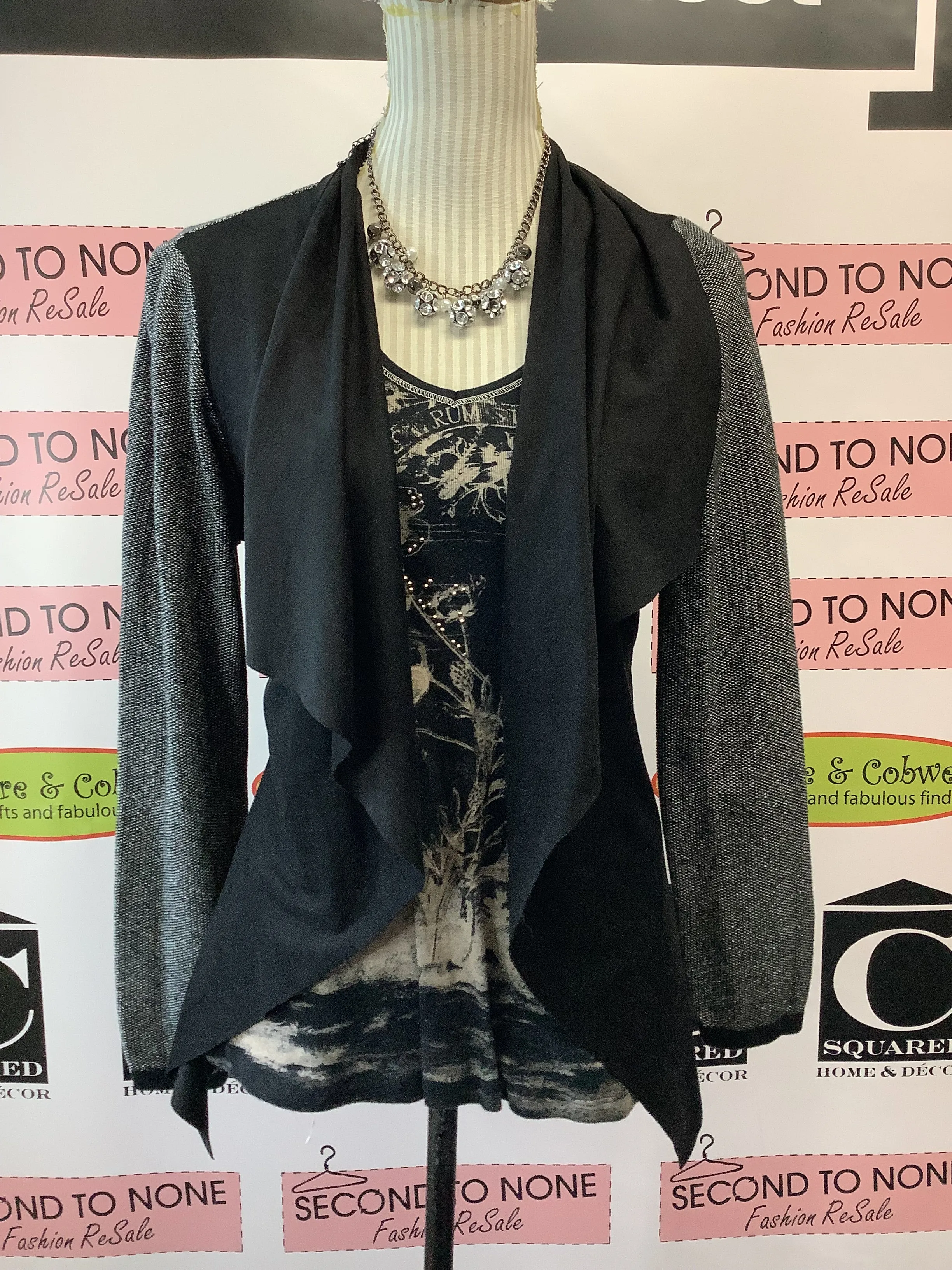 Charlie Paige Draped Cardigan (Size M)