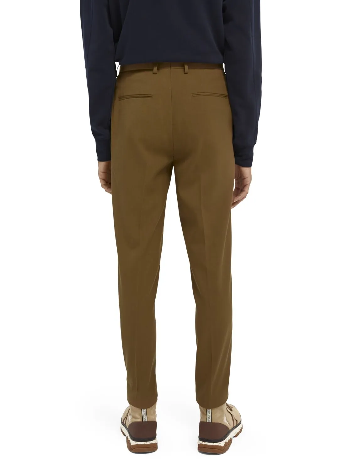 Chic Wool-Blend Twill Chino in Camel