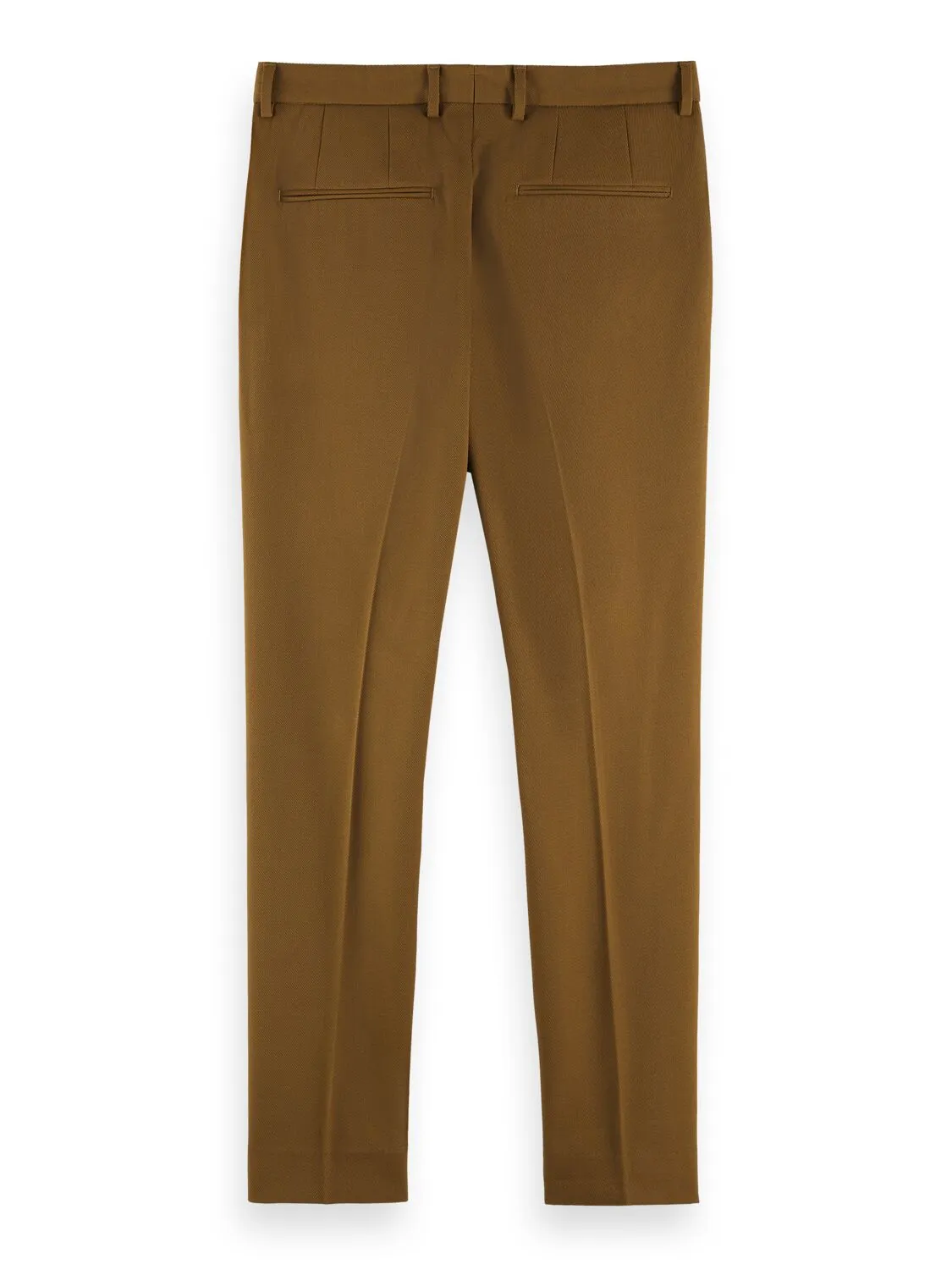 Chic Wool-Blend Twill Chino in Camel