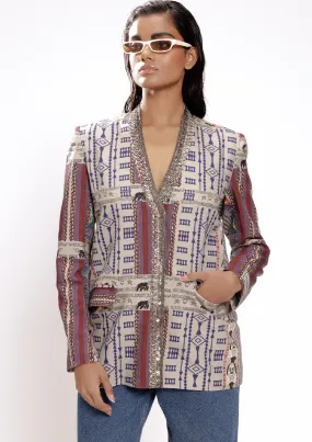 CHIDIYA GHAR BLAZER (embroidered0