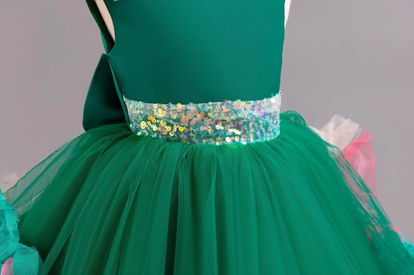 Christmas Flower Dress baby birthday party princess Chroma TuTu dress for girls 9M-6Year wear