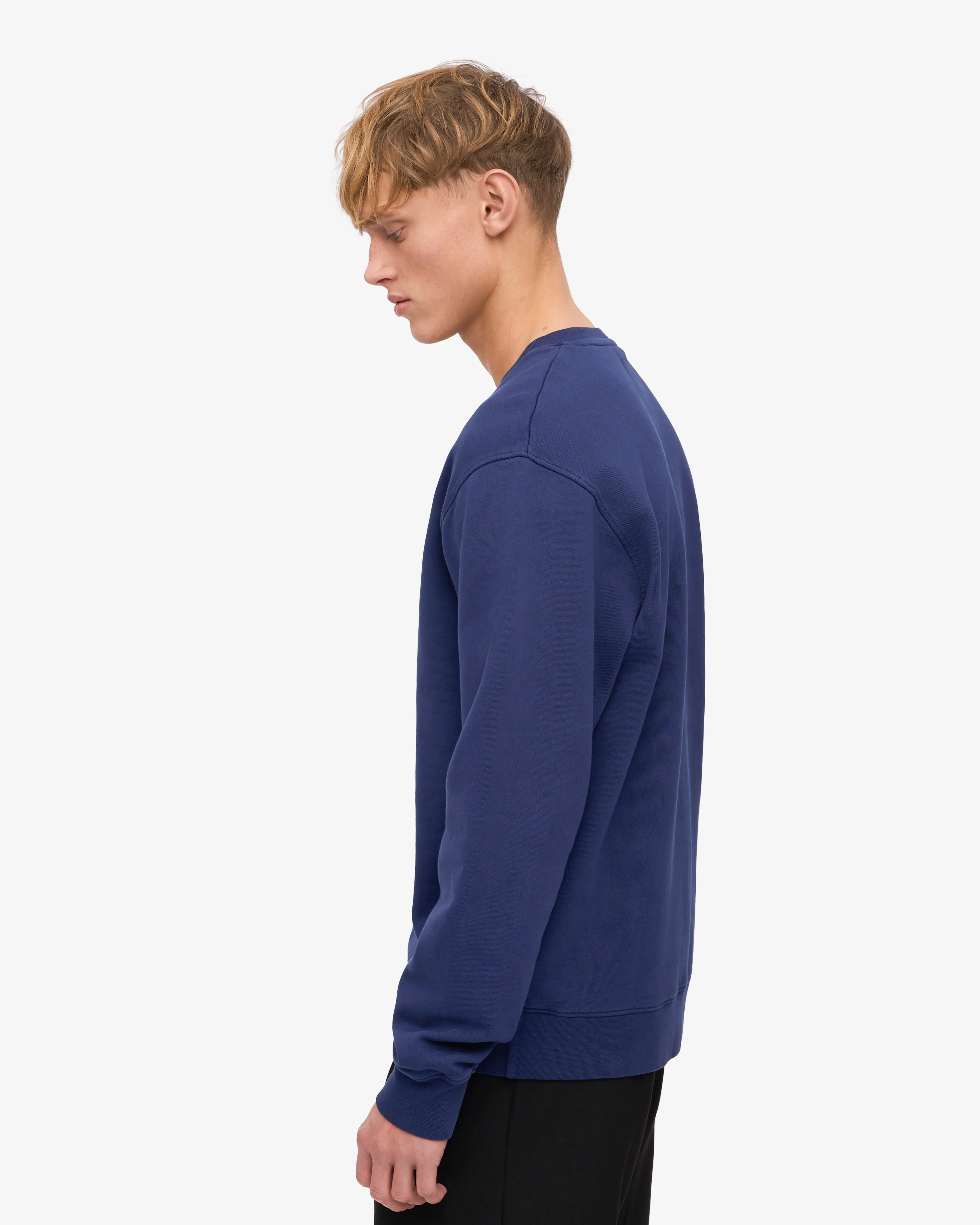 Classic Organic Crew - Marine Blue