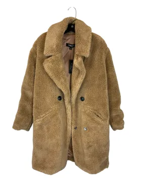 Coat Faux Fur & Sherpa By Kenneth Cole In Brown, Size: S