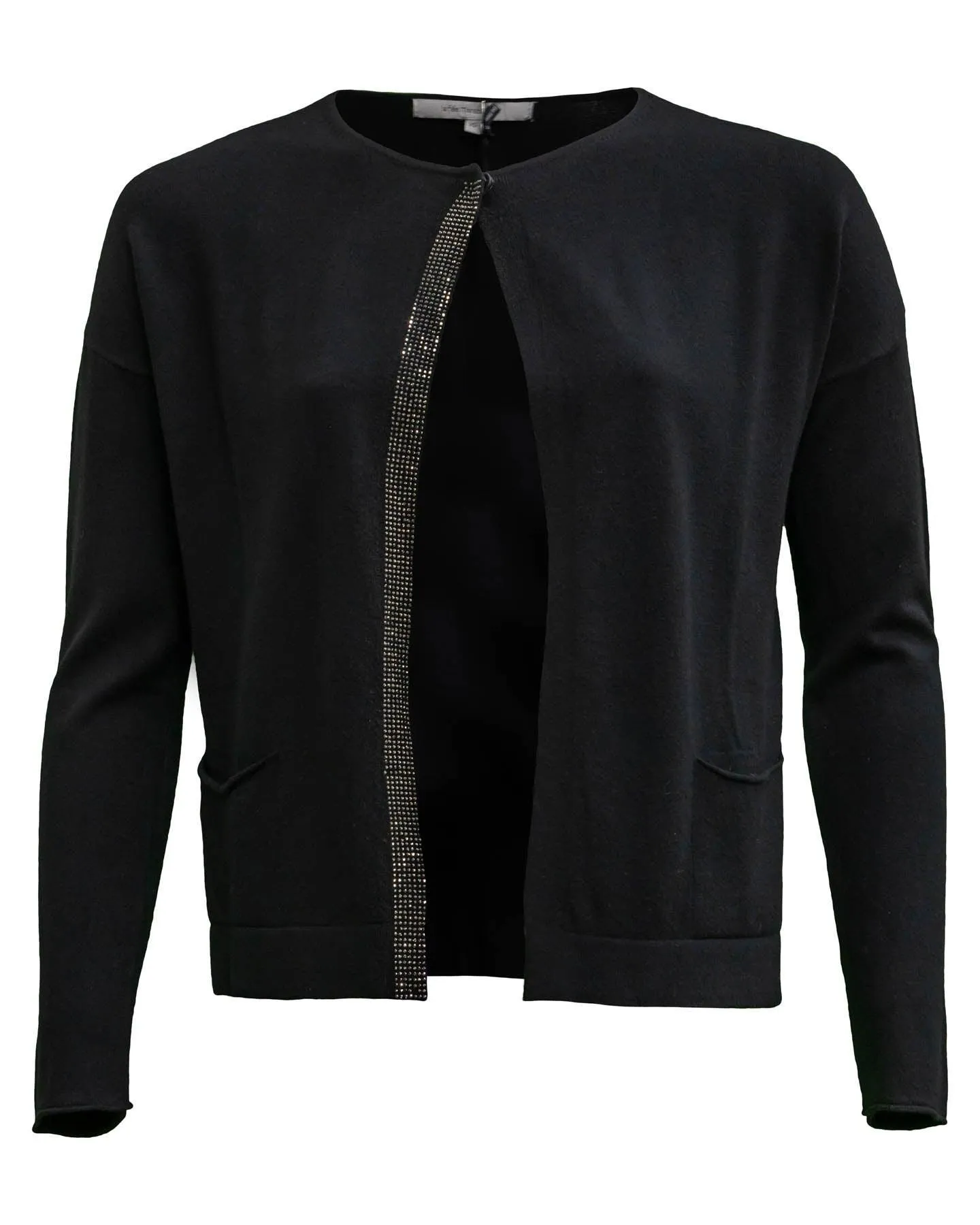 Cropped Cardigan-Noir
