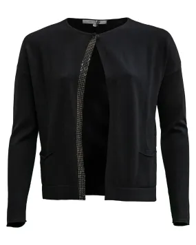 Cropped Cardigan-Noir