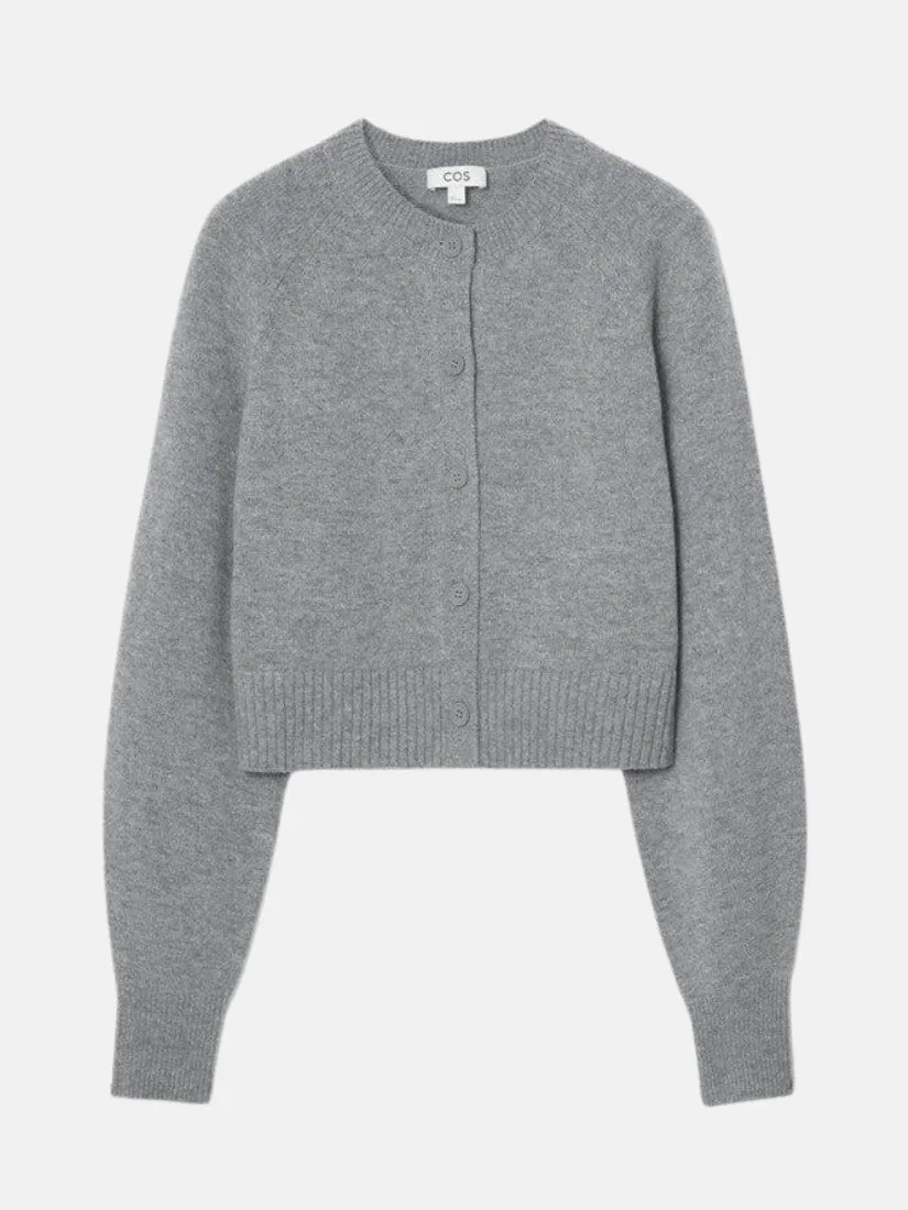 Cropped Wool Cardigan
