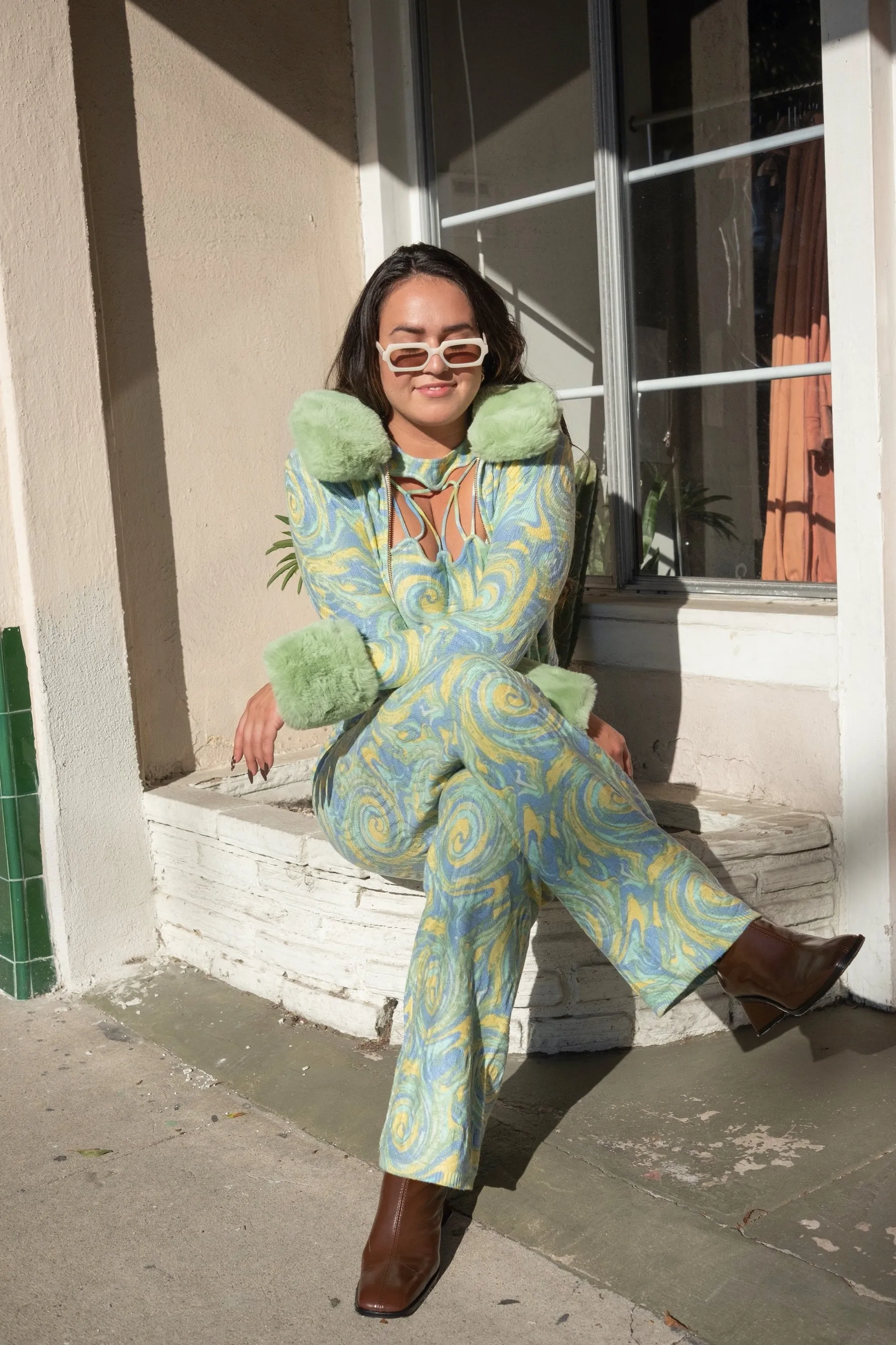 Cucumber Cypress Peggy Cardigan