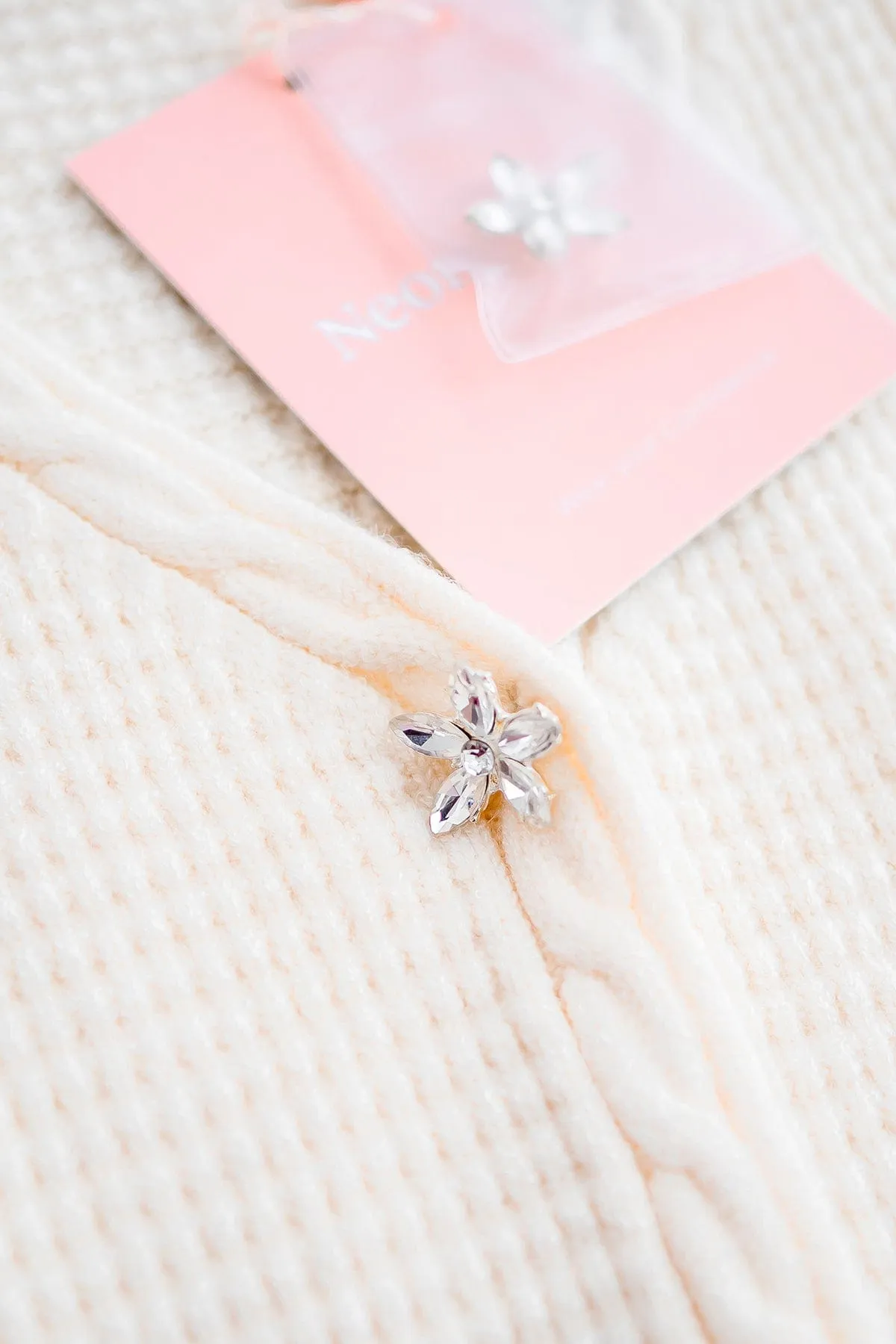 DANIELLE WEAVED CARDIGAN IN CREAM