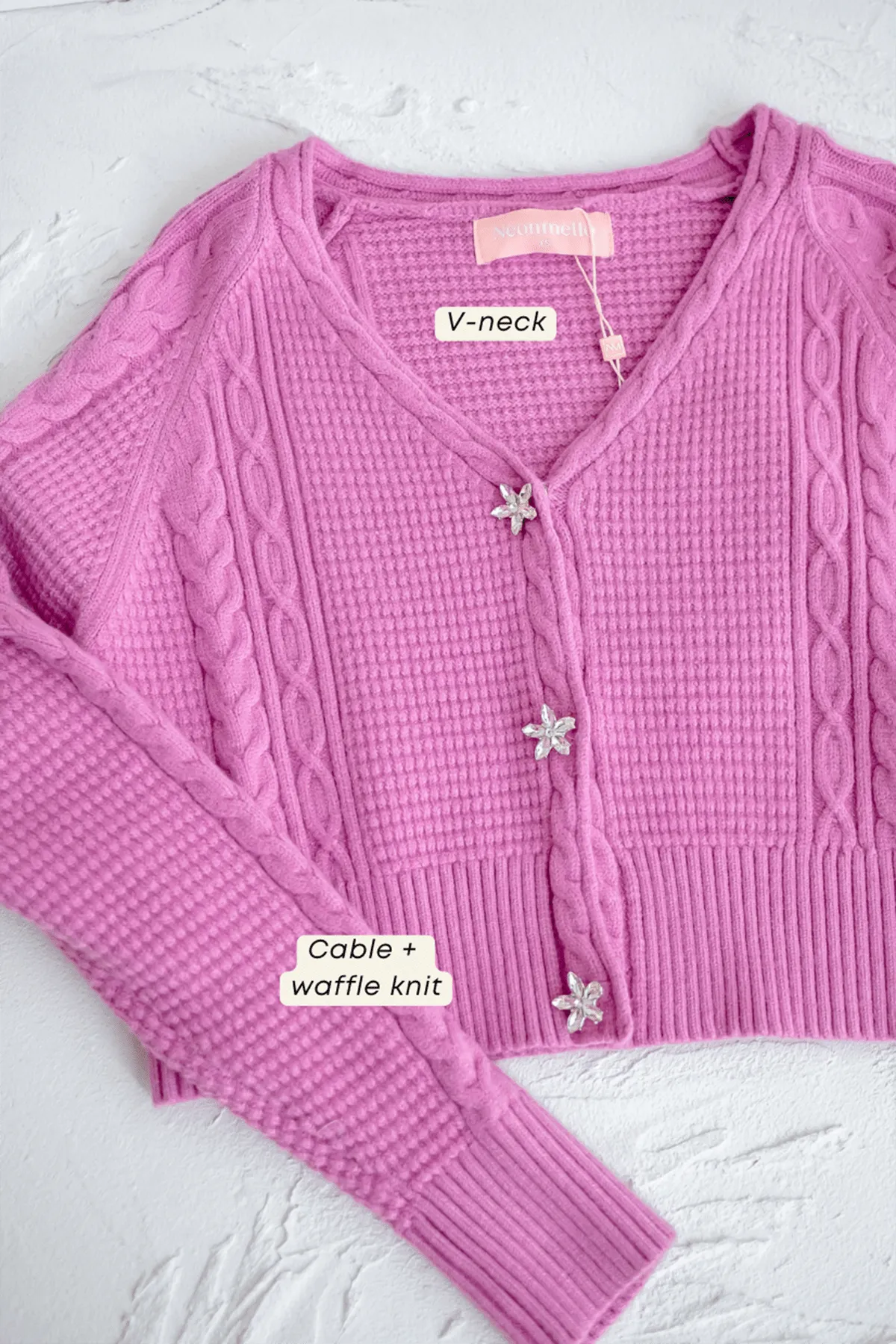 DANIELLE WEAVED CARDIGAN IN OAT