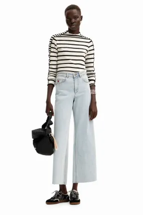 Desigual Denver High Waist Wide Leg Jeans