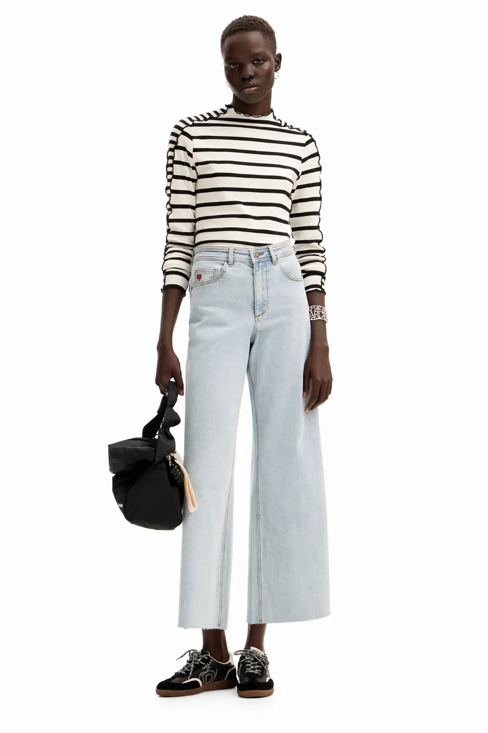 Desigual Denver High Waist Wide Leg Jeans