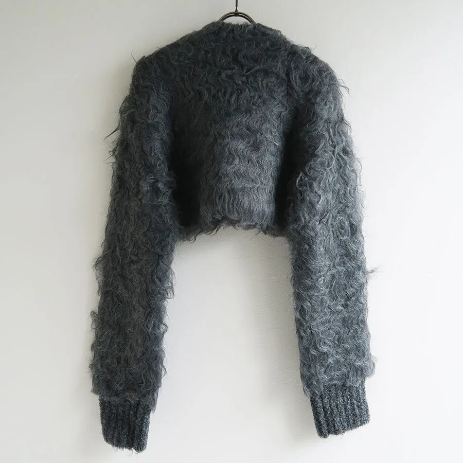 【determ/デターム】<br>Cropped Shaggy Cardigan <br>DT42KN02