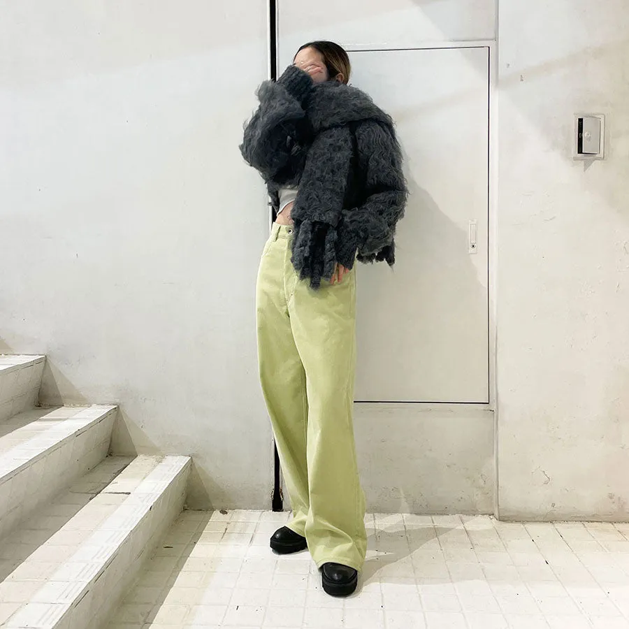 【determ/デターム】<br>Cropped Shaggy Cardigan <br>DT42KN02