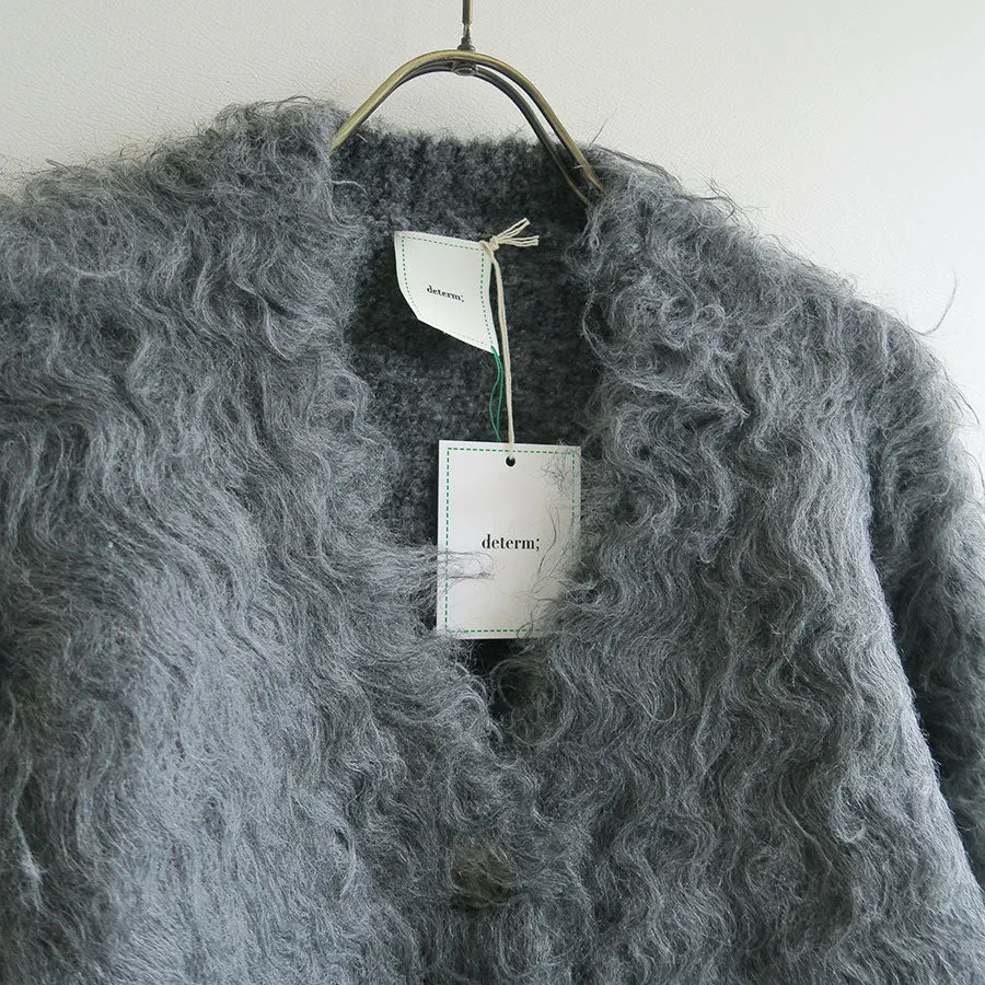 【determ/デターム】<br>Cropped Shaggy Cardigan <br>DT42KN02