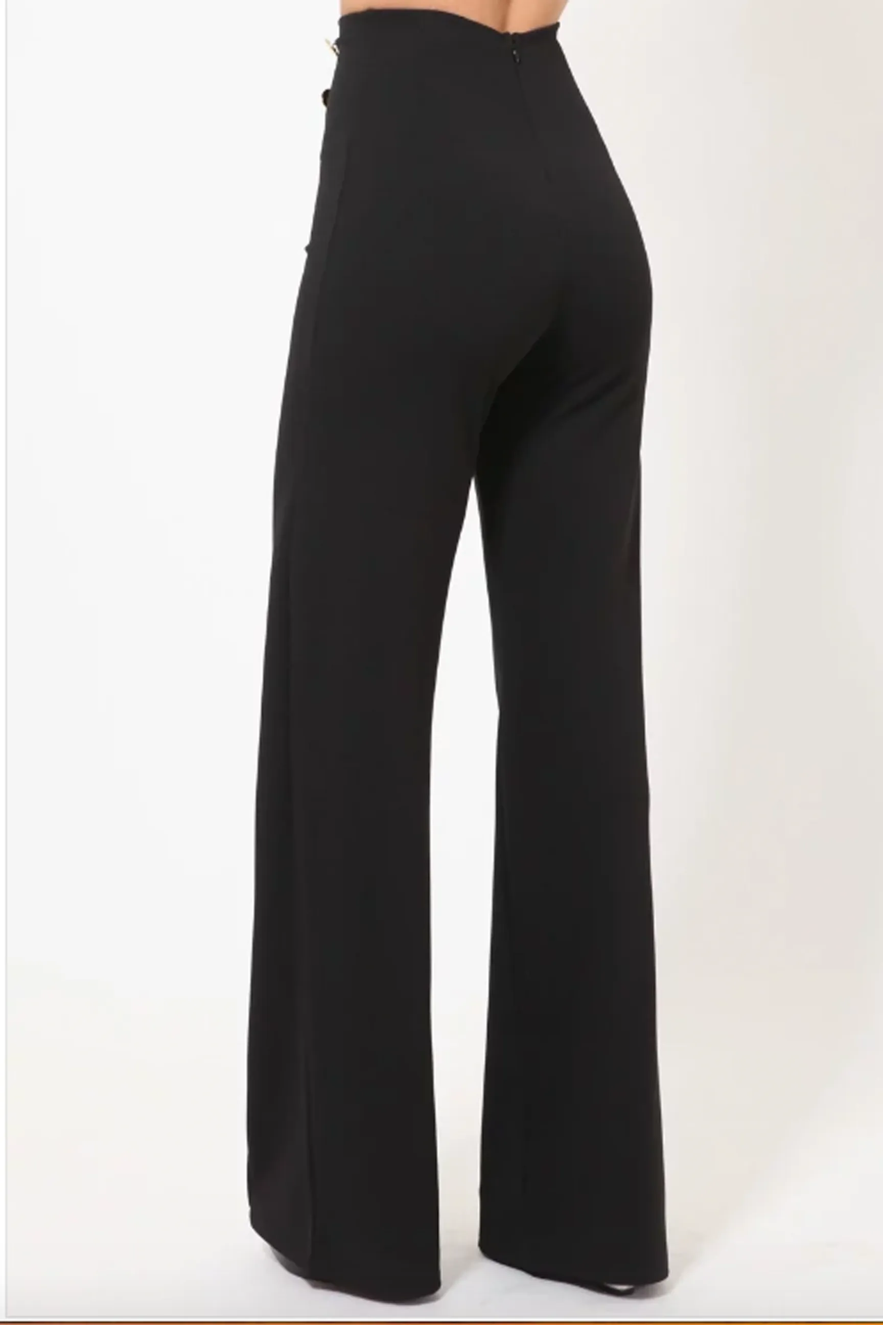 Diana High Waist Pants W/ Button Details