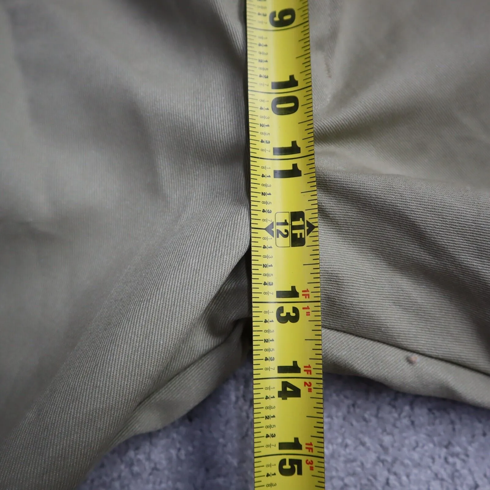 Dickies Womens Chino Pants Wide Leg High Rise Outdoor Logo Ivory Size W40XL29