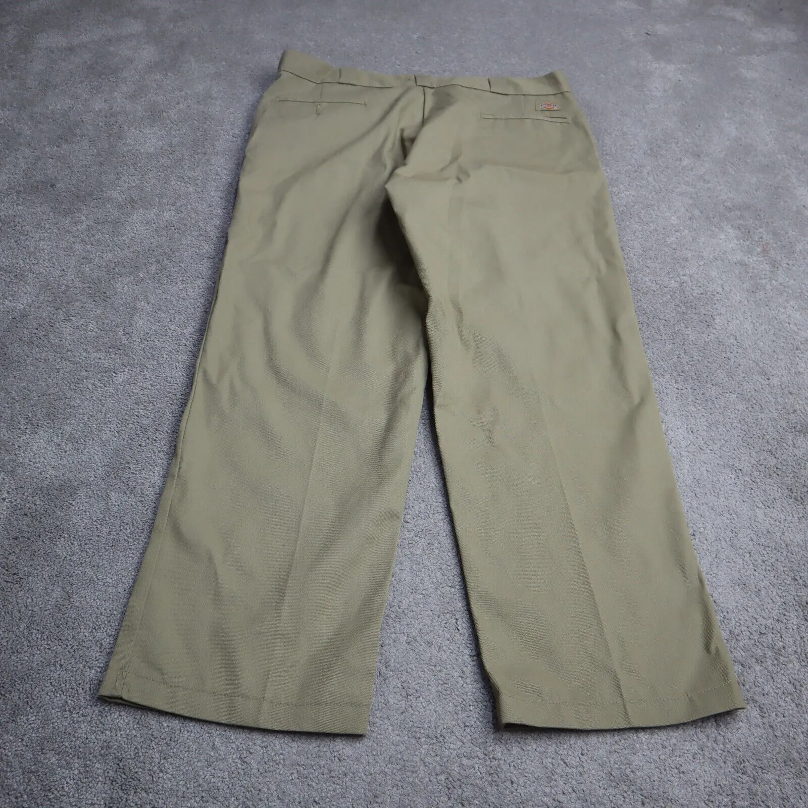 Dickies Womens Chino Pants Wide Leg High Rise Outdoor Logo Ivory Size W40XL29