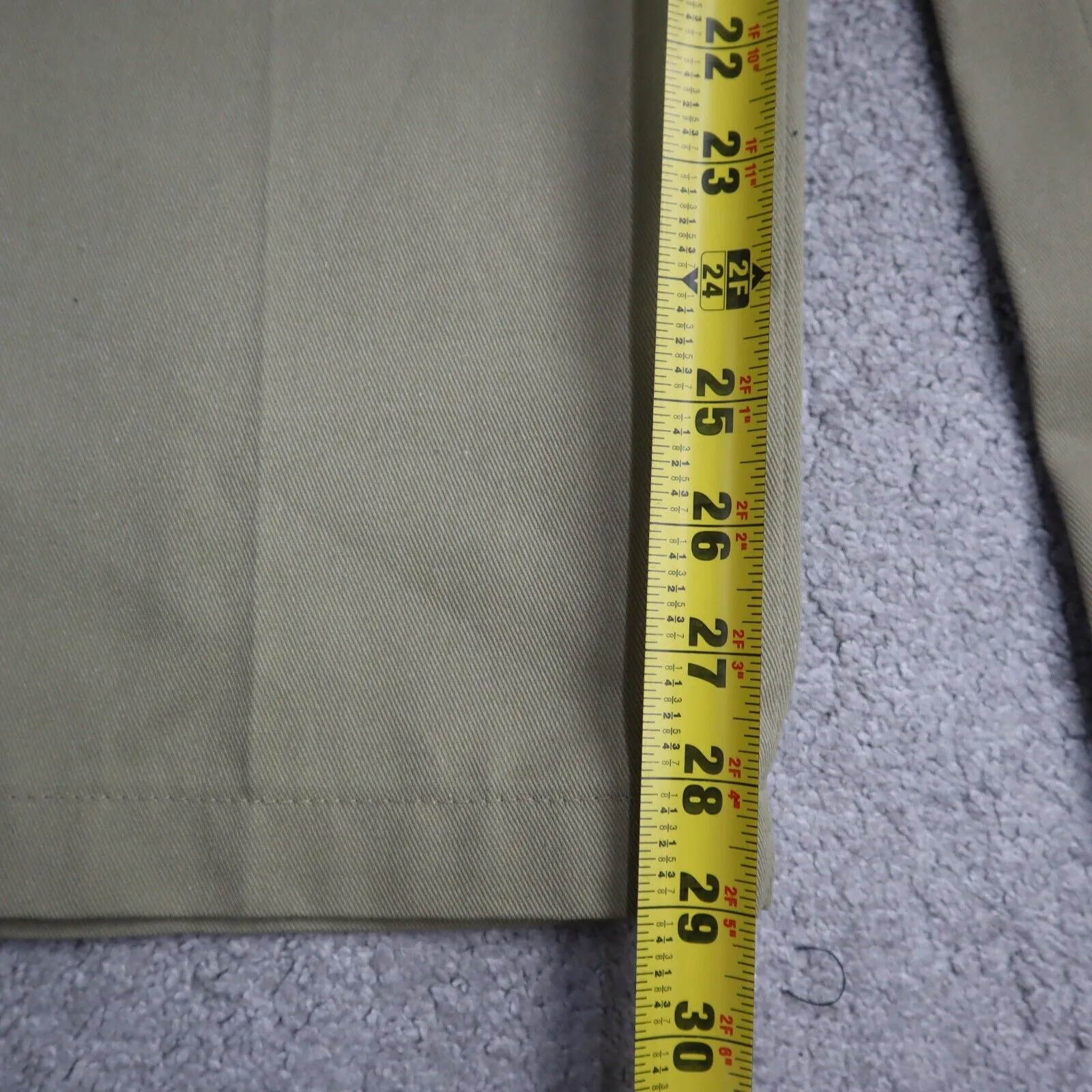 Dickies Womens Chino Pants Wide Leg High Rise Outdoor Logo Ivory Size W40XL29