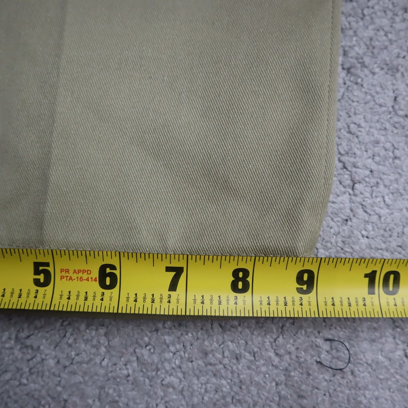 Dickies Womens Chino Pants Wide Leg High Rise Outdoor Logo Ivory Size W40XL29