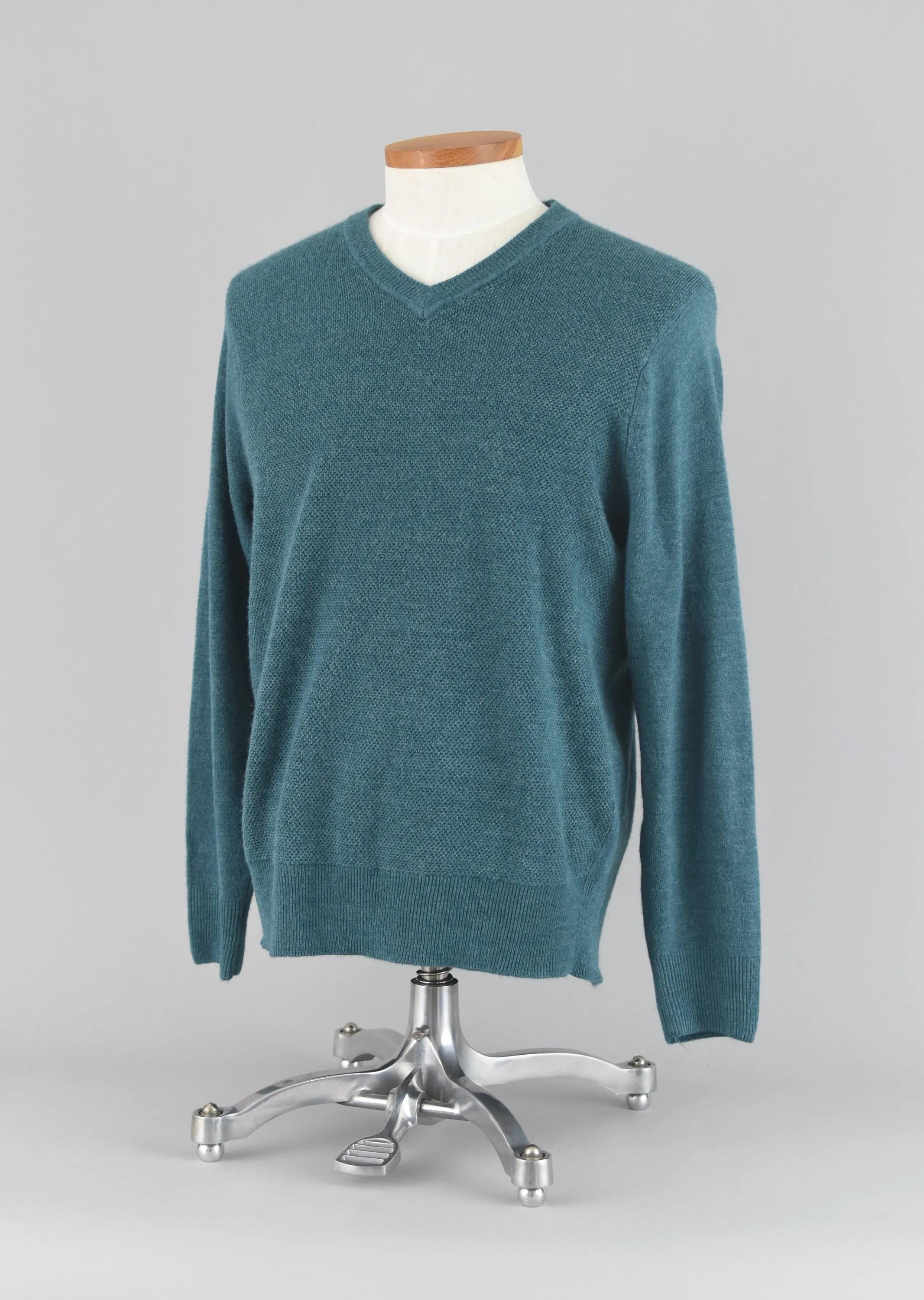 Dockers Teal Acrylic Knit Pullover Sweater Men's Medium