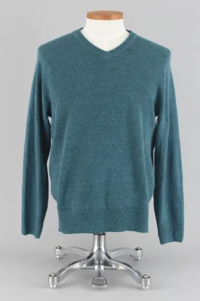 Dockers Teal Acrylic Knit Pullover Sweater Men's Medium