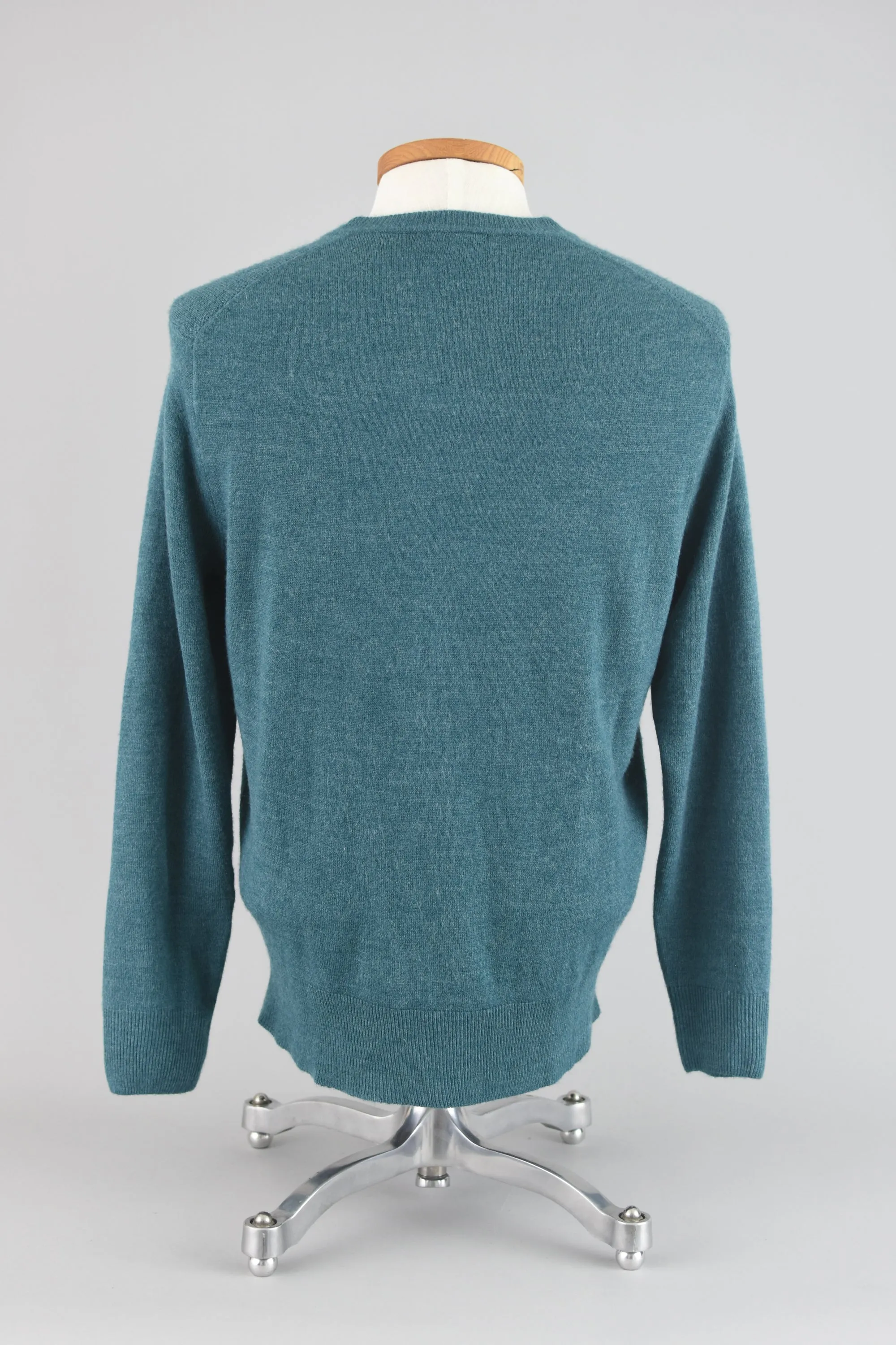Dockers Teal Acrylic Knit Pullover Sweater Men's Medium
