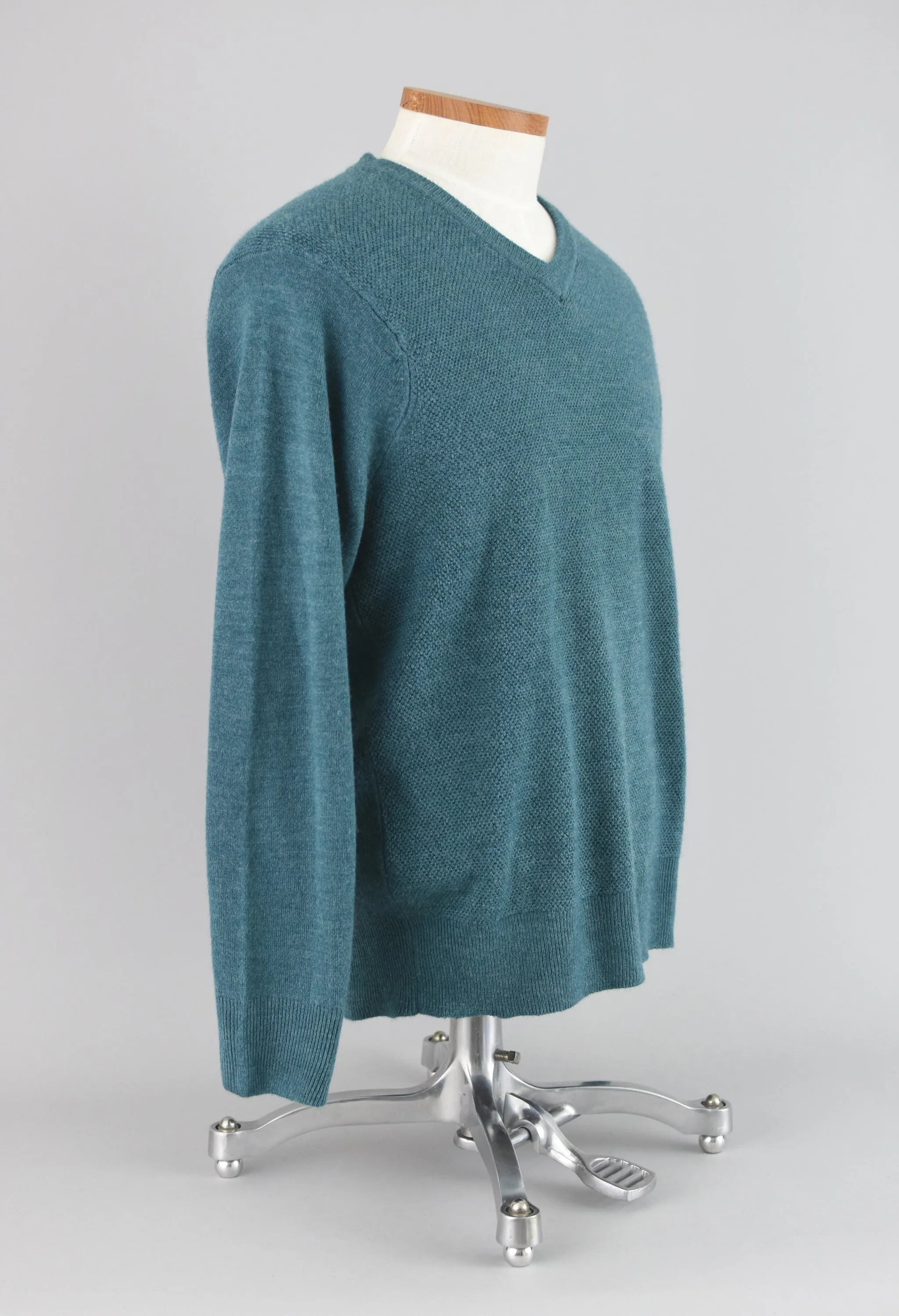 Dockers Teal Acrylic Knit Pullover Sweater Men's Medium