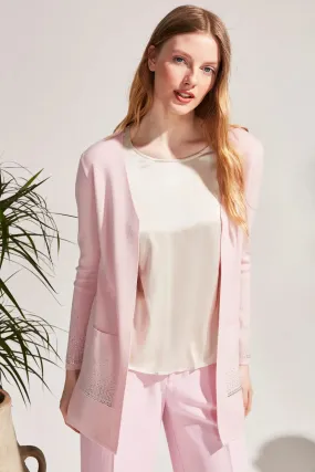 Dusty Rose Cashmere Blend Venus Women's Cardigan