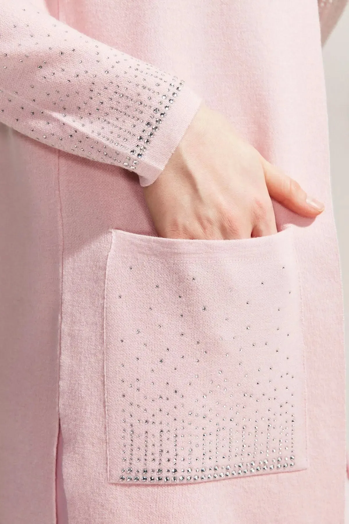 Dusty Rose Cashmere Blend Venus Women's Cardigan