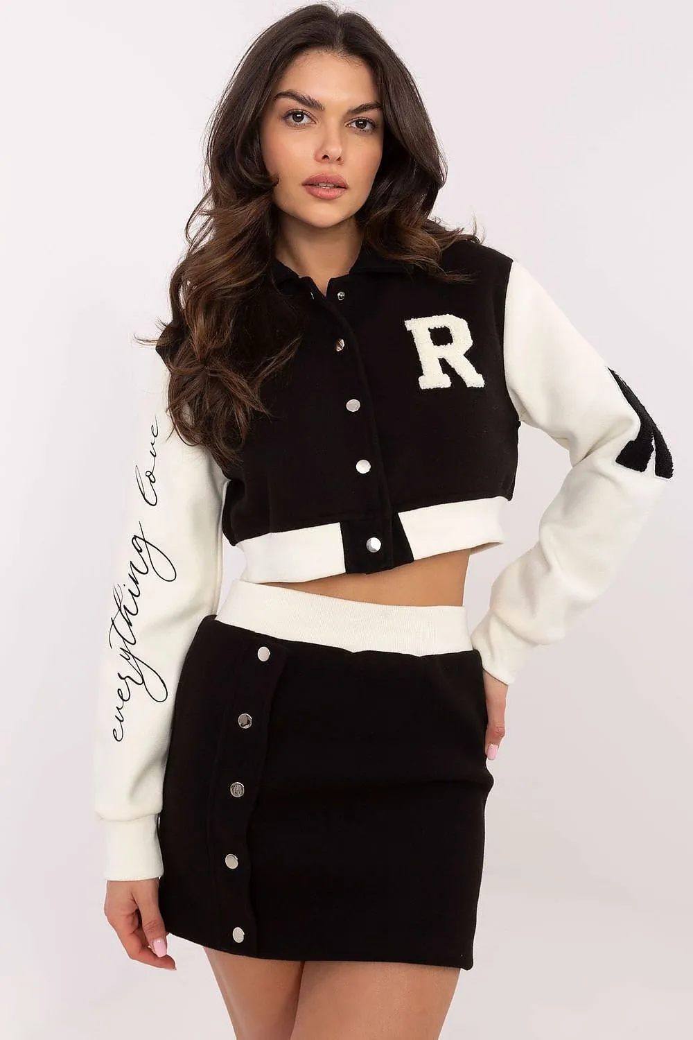 Elegant women's casual style skirt set