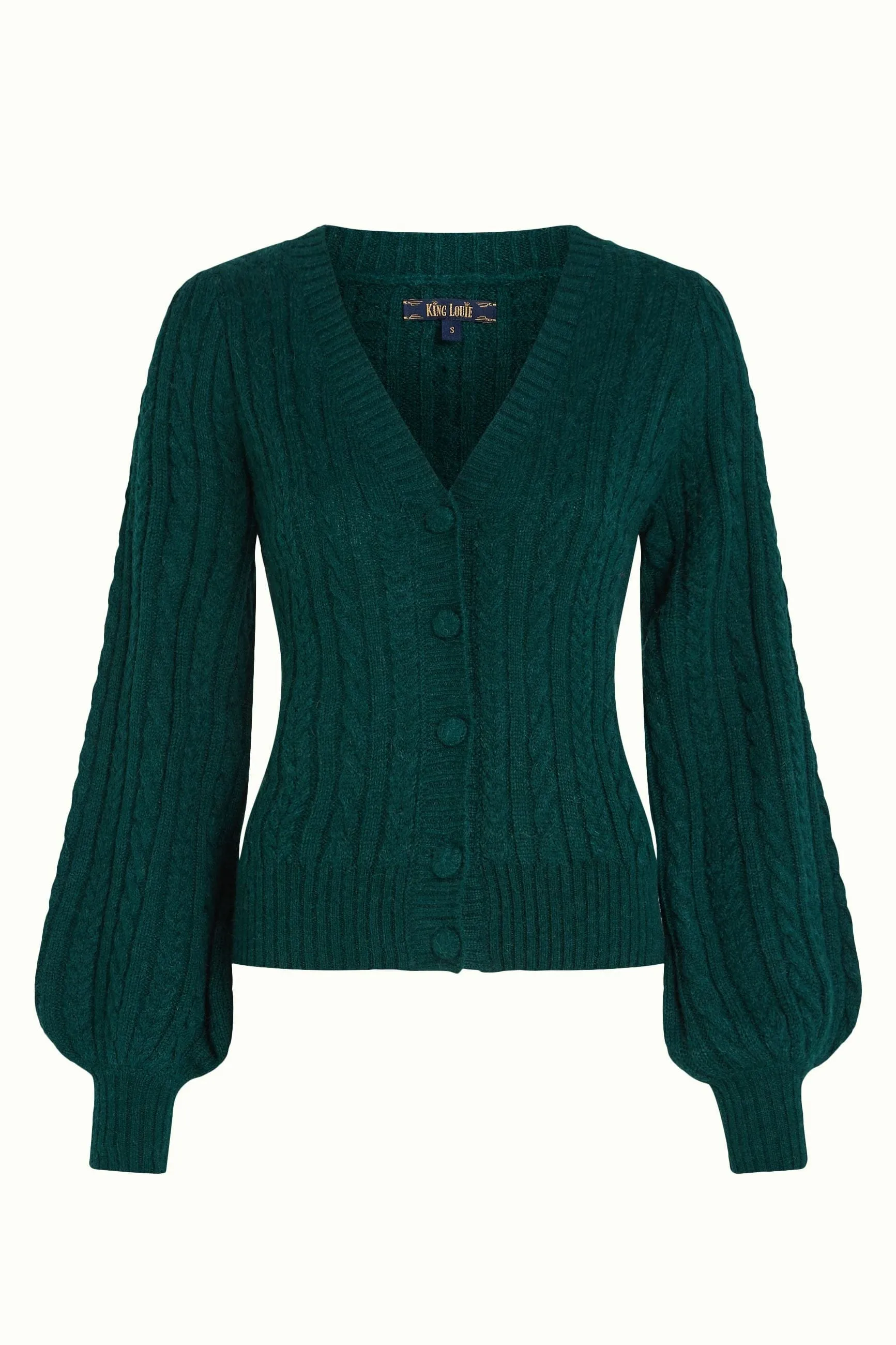 Farfalle cardigan - pine green