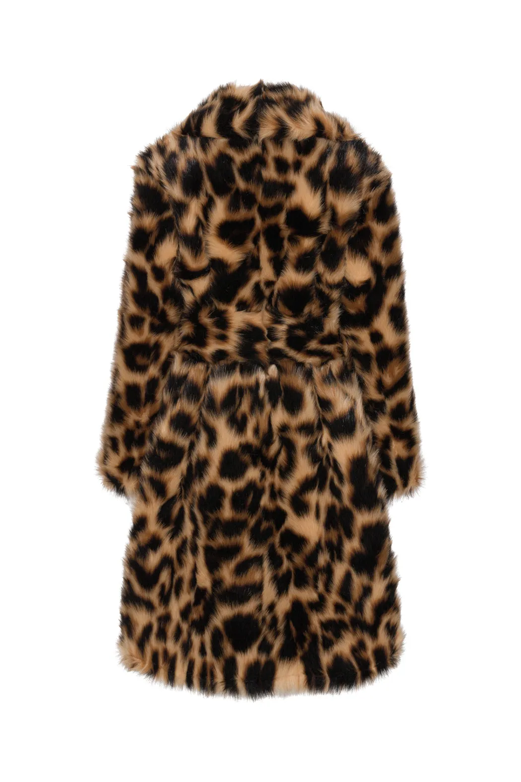Faux Fur Coat - Honey Peach Comb.
