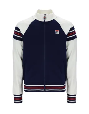 Fila Ferrara Track Top in Gardenia/Navy