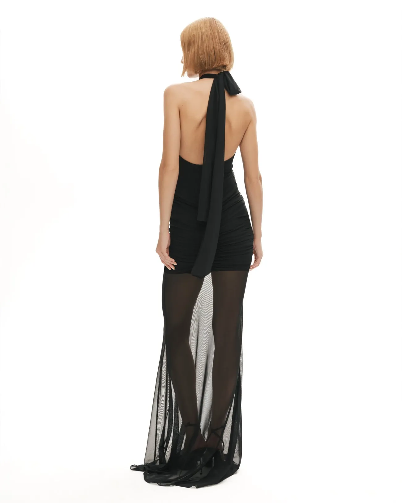 Forbidden Fruit Cut Out Dress in Black
