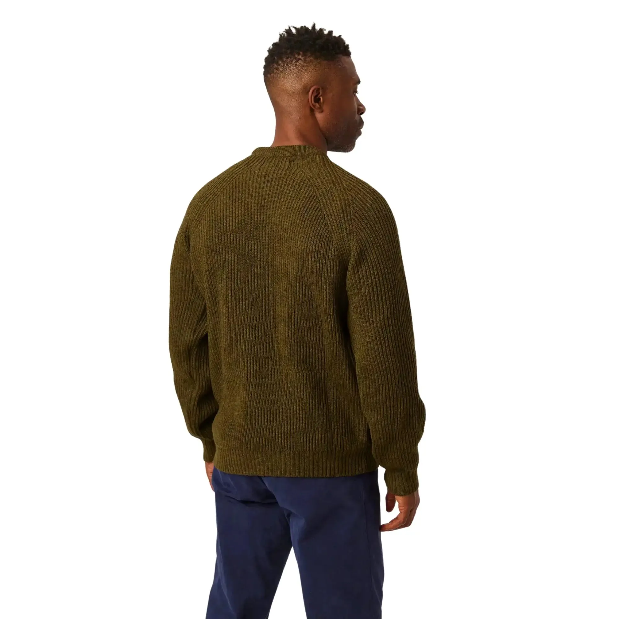 Ford Olive Crew-Neck Jumper