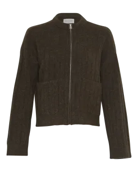Gertrude Nenaya Zip Cardigan - Forest Night