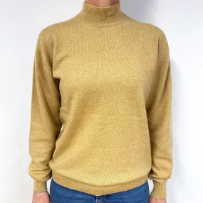Golden Camel Cashmere Turtle Neck Jumper Medium