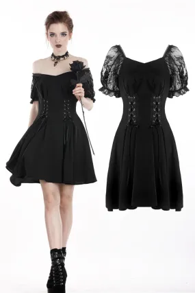 Gothic lolita lace-up chiffon dress DW264