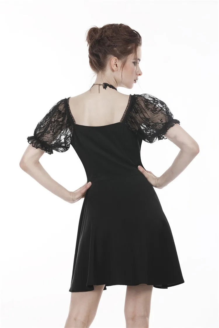 Gothic lolita lace-up chiffon dress DW264