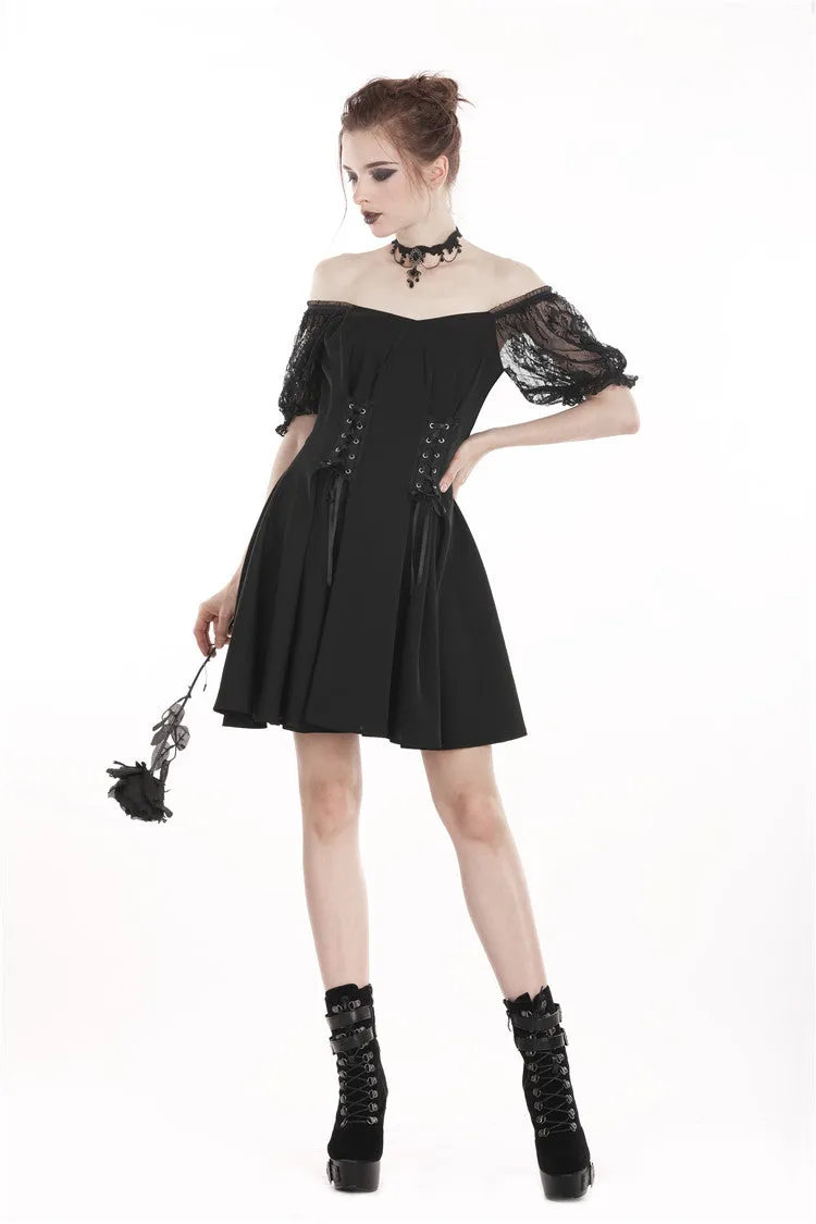Gothic lolita lace-up chiffon dress DW264