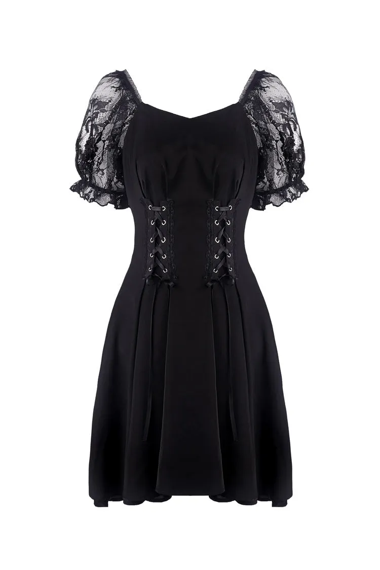 Gothic lolita lace-up chiffon dress DW264