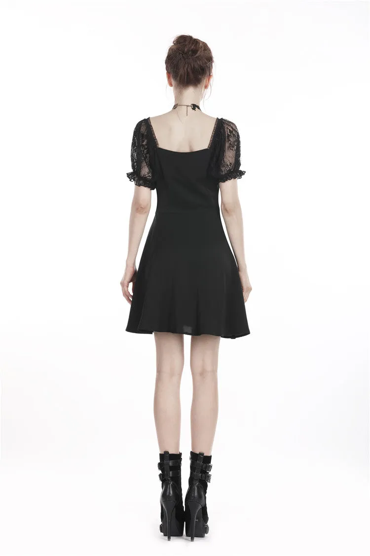 Gothic lolita lace-up chiffon dress DW264