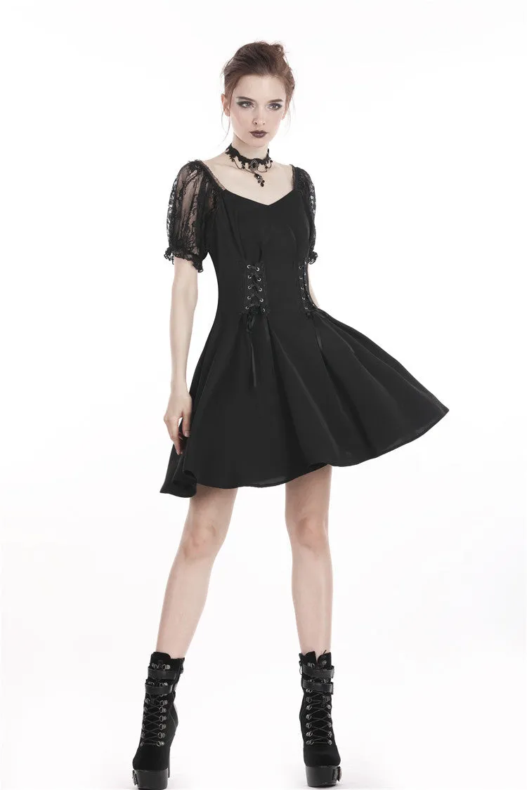 Gothic lolita lace-up chiffon dress DW264